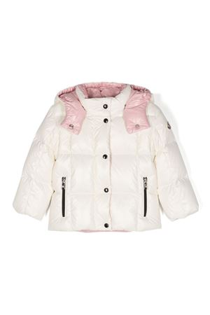 bomber in piuma d'oca bianco MONCLER KIDS | J29511A0003868950034